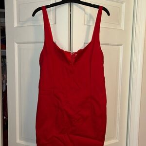 Elegant Red Sleeveless Dress